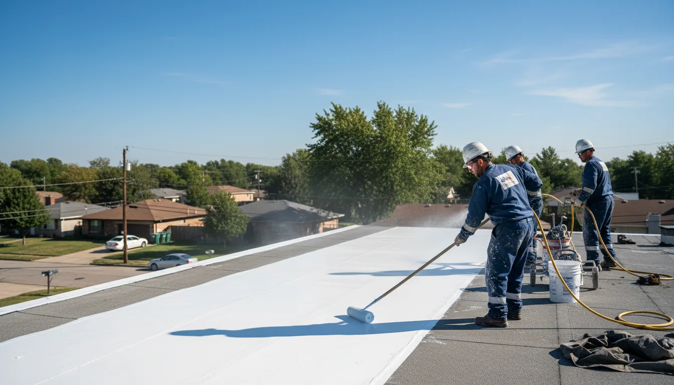 Commercial roof coating in Delmont, PA near me